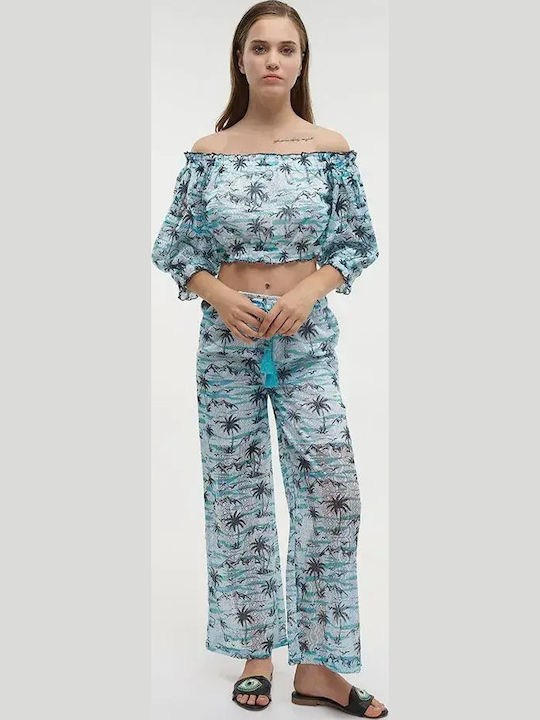 Women's Pantaloons White/Blue