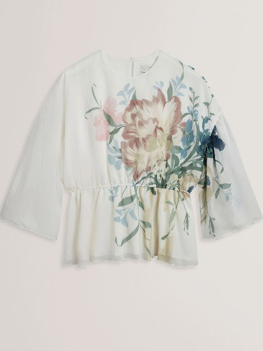 Ted Baker Bluză Damă cu Mâneci 3/4 Bej
