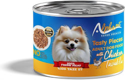 Alpha Pet Hrana Umedă Pentru Câini Conservă cu Pui 200gr