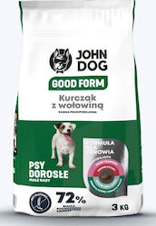 John Dog Gutes Form Trockenfutter für Hunde 3kg John Dog Gutes Form Trockenfutter für Hunde 3kg