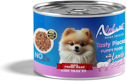 Alpha Pet Hrana Umedă Pentru Căței În Conservă Cu Miel 200gr