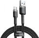 Καλώδιο Usb Usb-c Baseus Cafule 2a 3m Γκρι-μαύρο