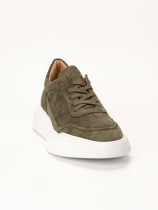 Ανδρικά Ανατομικά Flatforms Sneakers Khaki