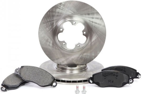 Brake Disc Set Front for Ford Focus Mondeo Fiesta Kuga C-Max S-Max Galaxy Edge Puma EcoSport
