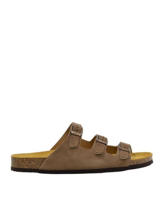 Plakton Leather Women's Sandals Tabac