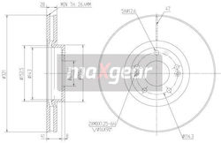Диск Спирачки Hyundai Преден Santa Fe 06 Ix55 08 986479536 Диск Спирачки Hyundai Преден Santa Fe 06 Ix55 08 986479536