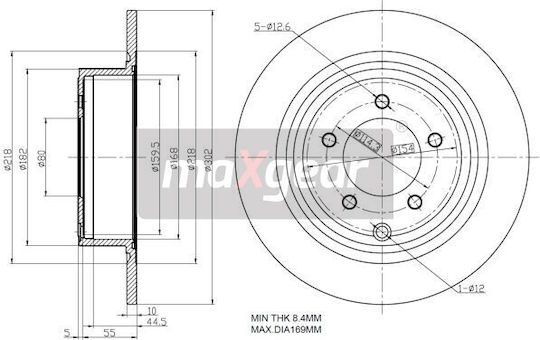 Bremsscheibe Zurück Jeep Compass Patriot 06 Dodge 08a71520