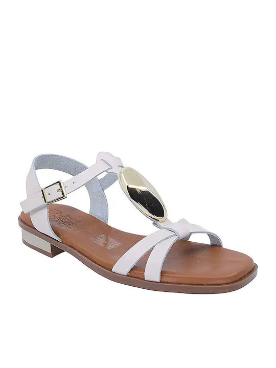 Leather Women's Anatomic White Sandals