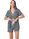 Relax Lingerie Summer Women's Pyjama Set Navy Blue