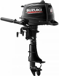Външен Двигател Suzuki 6 Hp Дълъг Черен Външен Двигател Suzuki 6 Hp Дълъг Черен