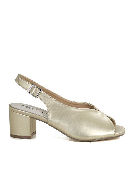 Leather Gold Sandals