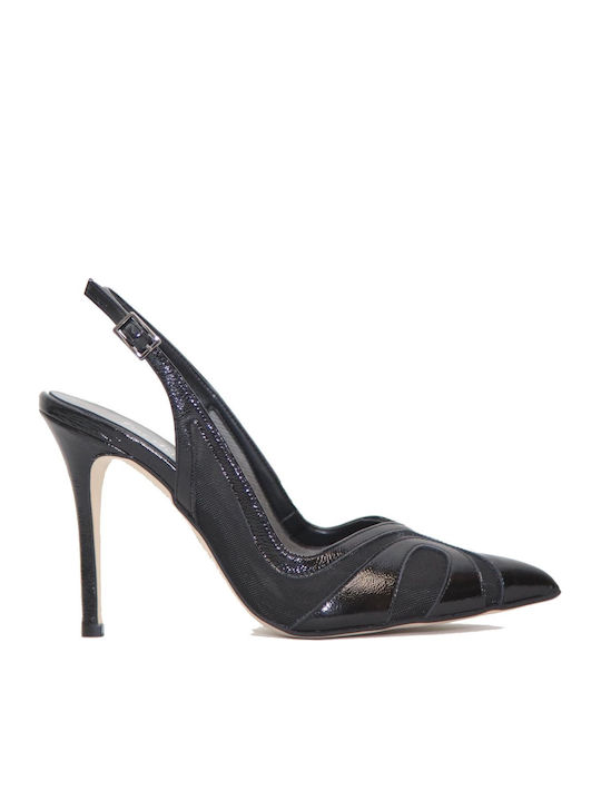 Fardoulis Leather Pointed Toe Heels with Stilet...