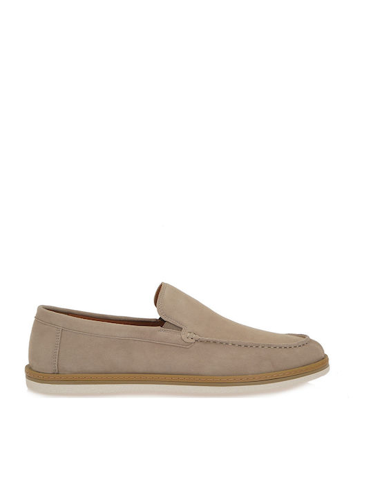 Suede Ανδρικά Loafers σε Μπεζ Χρώμα