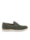 Suede Ανδρικά Loafers σε Πράσινο Χρώμα