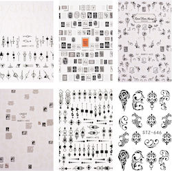 Set Nail Art Graphic Edge