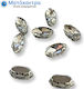 Swarovski A 6x12mm Oval 4 Hole White 50 Pieces