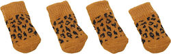 Flamingo Anti-Slip Dog Socks Adda Medium 4x3.5 Brown 4pcs Flamingo Anti-Slip Dog Socks Adda Medium 4x3.5 Brown 4pcs