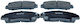 Front Brake Pads Honda FR-V 2005 Civic VII 2405301