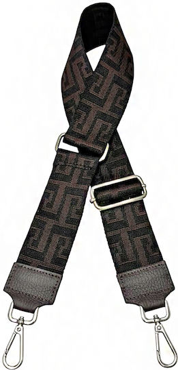 7894-142 Fabric Strap Pattern Savil Dark Brown