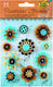Folia Chalkboard Stickers Decorative Flowers 11 Pieces 5275