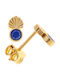 Arteon Silver Gold Plated Stud Earrings with Stones