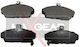 Front Brake Pads Honda Civic 94-01 Rover 200 400 25 45 986424214