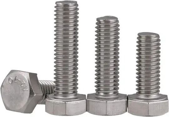 Inox Inox Hexagon Screw with Diameter M5 and Length 12mm
