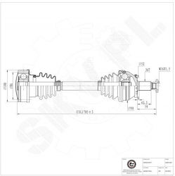Front Right Half Shaft for Audi A1 Seat Ibiza Toledo Skoda Rapid Volkswagen Polo Front Right Half Shaft for Audi A1 Seat Ibiza Toledo Skoda Rapid Volkswagen Polo