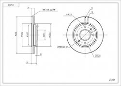 Δίσκος Φρένου Εμπρός Mitsubishi Sapporo Galant 51712m2000 Δίσκος Φρένου Εμπρός Mitsubishi Sapporo Galant 51712m2000