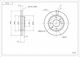 Vorderseite Bremsscheibe Mitsubishi Sapporo Galant 51712m2000