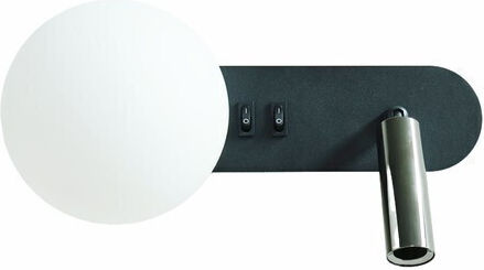 Eurolamp Arte Illumina Node Classic Wall Lamp with G9 Socket and Switch Black 27x15.2x12cm