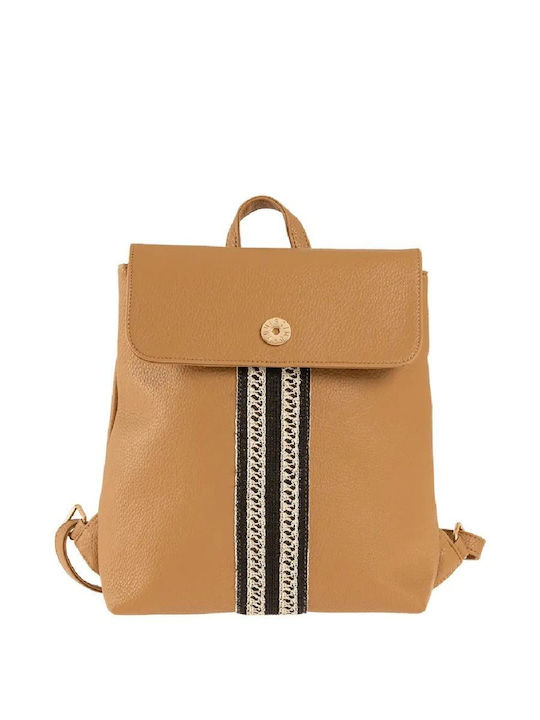 Women's Brown Backpack Bag