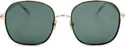 Sandro Sunglasses Gold With Frame