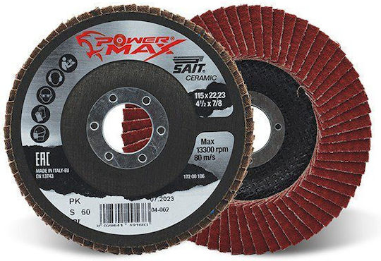 Sait Δισκος Λειανσης Powermax-pk S 125χ22μμ Ν60 Κεραμικο