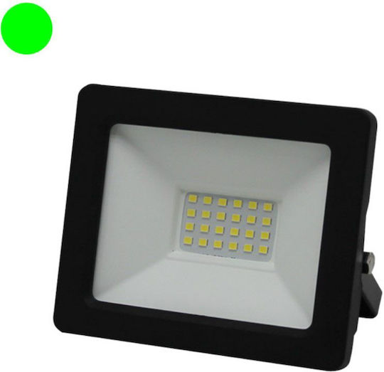 Στεγανός Προβολέας LED 20W Πράσινο IP65
