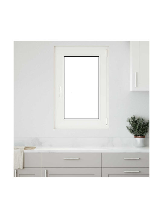 vidaXL Hinged PVC Window P60xH90cm
