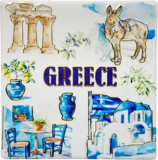 Coaster Souvenir Greece Set 12pcs 221324