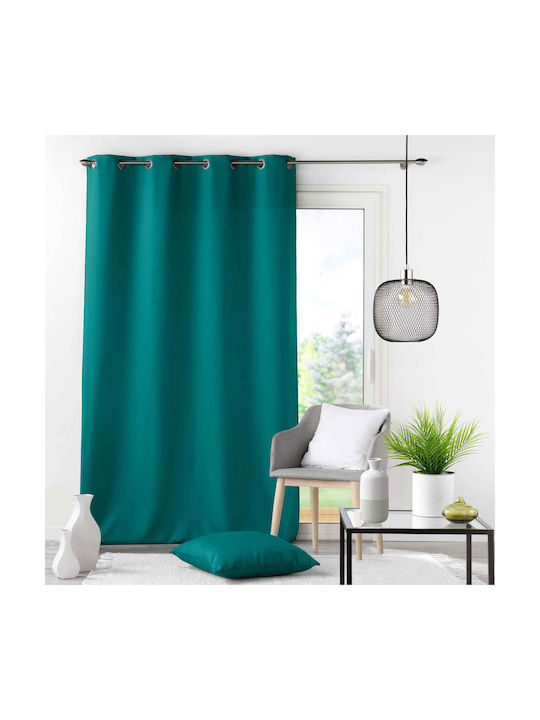 Κουρτίνα με Τρουκς Essentiel Blue Peacock 140x2...