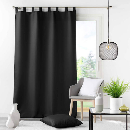 Essentiel Mit Obere Registerkarte Schwarz 140x260cm