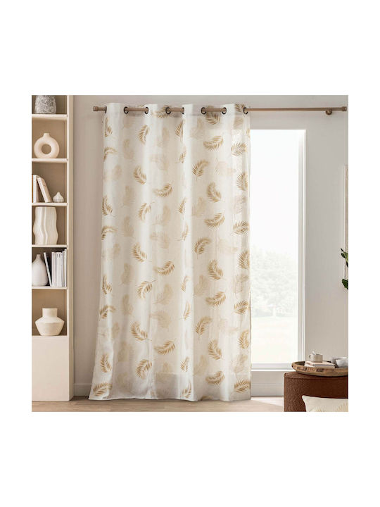 Curtain With Grommets Isadora Ochre 140x240cm