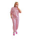 Women's Pink Set with Trousers with Rubber Band