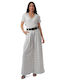 White Polka Dot Wide Pantaloons Belt