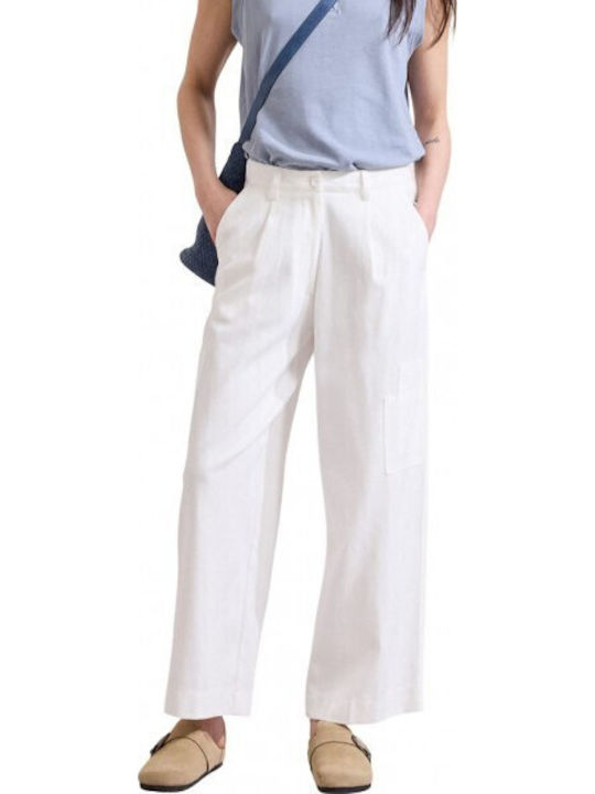 Namaste Women's Fabric Trousers White