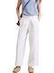 Damen Stoffhose Weiß