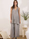 Women's Grey Set with Trousers with Rubber Band