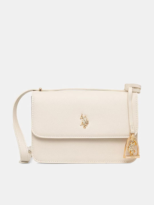 U.S. Polo Assn. Women's White Crossbody Bag