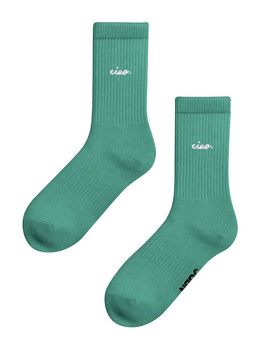 Club Γυναικείες Κάλτσες Dark Green/rose