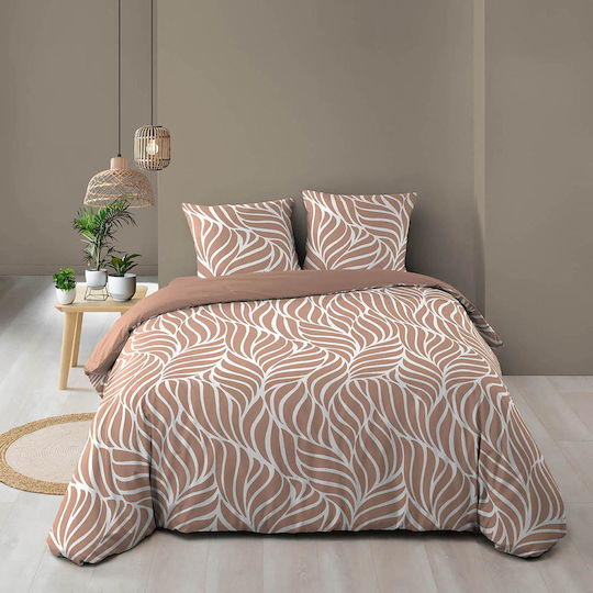 Παπλωματοθήκη Βαμβακερή Υπέρδιπλη 240x220 L-c Morgane Mocha