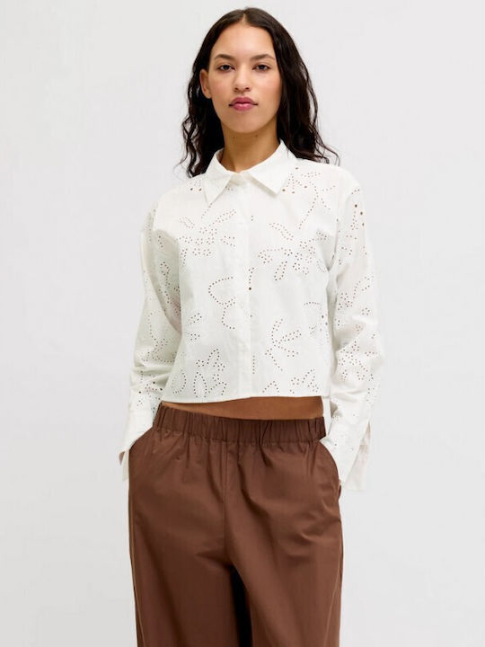 Jack & Jones Cămașă De Damă Cu Mânecă Lungă Blanc De Blanc