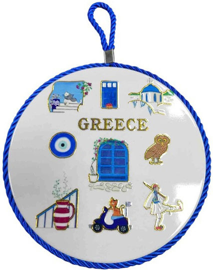 3D Hanging Wall Decor Made of Ceramic Material 16x16cm